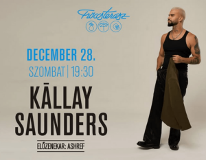 Kállay Saunders ingyenes koncert a Fröccsteraszon