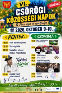 Csörög Közösségi Napok – Takács Nikolas, V-Tech, Kalap Jakab