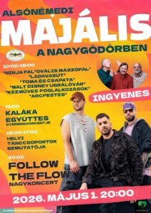 Alsónémedi Majális 2026 program
