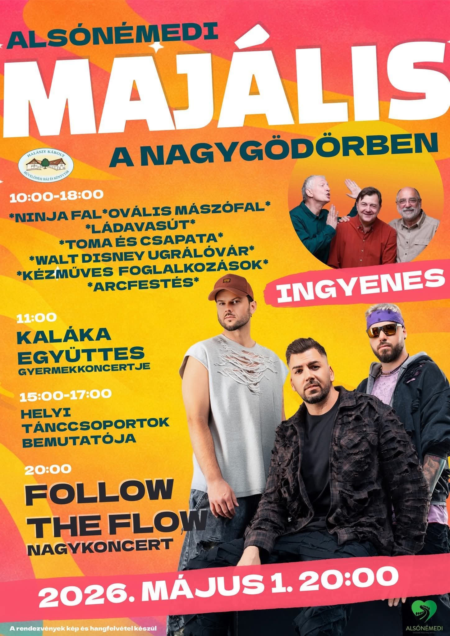 Alsónémedi Majális 2026 program