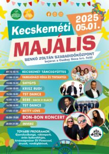 Kecskeméti Majális – Ingyenes Shygys, Krisz Rudi, Bebe / Back II Black, Betty Love, Bon-Bon, Farkasházi Réka és Tintanyúl koncert