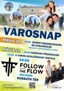 Nyíregyháza városnapi program 2025 – Follow the Flow koncerttel