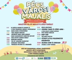Pécs Majális programok 2025 és koncertek