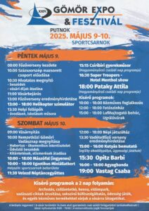 XXIV. Gömör Expo & Fesztivál Putnokon – Ingyenes koncertek: Pataky Attila, Opitz Barbi, Vastag Csaba, Agyagbanda