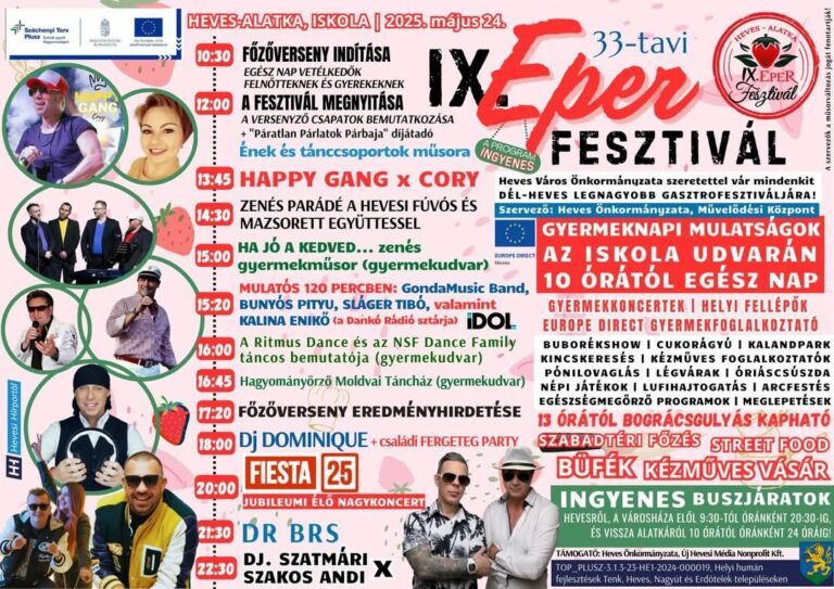 Heves Eper fesztivál program 2025