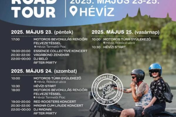 Hévíz Open Road Tour 2025 program