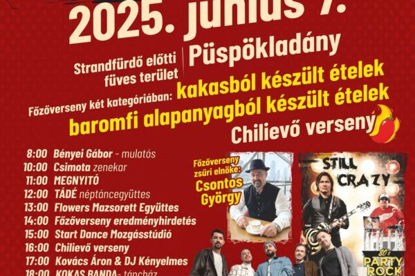 Kakasfőző Fesztivál Püspökladány – 4S Street élő koncert