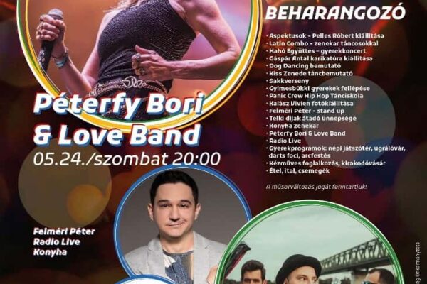 Telki Fesztivál 2025 – Péterfy Bori & Love Band – Konyha – Latin Combo – Hahó Együttes – Telki Gyermek Táncszínház – Radio Live – Felméri Péter