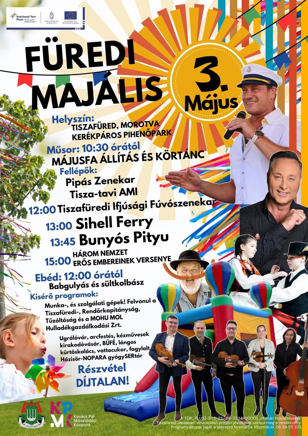 Tiszafüred majális program 2025