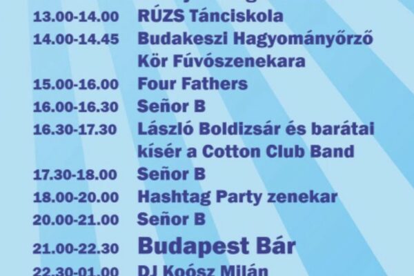 Budakeszi Sörfesztivál 2025 – L.L. Junior, Herceg, Magna Cum Laude, Budapest Bár, stb.
