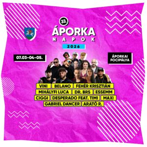 Áporka Napok – Mihályfi Luca, Fehér Krisztián, Vini, Belano, Dr. BRS, Desperado, stb.