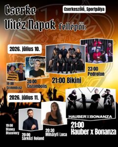 Cserkeszőlő Vitéz Napok – Mihályfi Luca, Bikini, Cozombolis, Sárközi Roland, Hauber x Bonanza, stb.