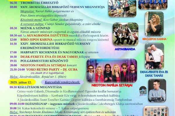 Járokszállás Birkafőző Verseny – Ingyenes Neoton Família Sztárjai koncert