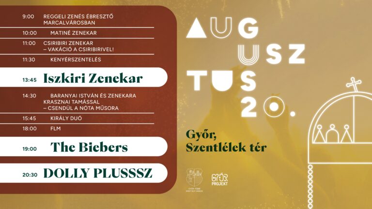 Győr augusztus 20 program 2025