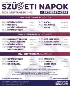 Sopron Szüreti Napok – Kozmix, Irie Maffia, Brandnyúl, stb…