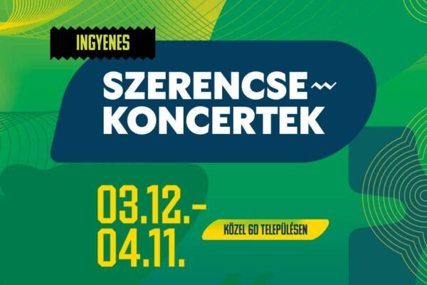 Szerencse Koncertek program és fellépők 2026 március 12 - április 11 között