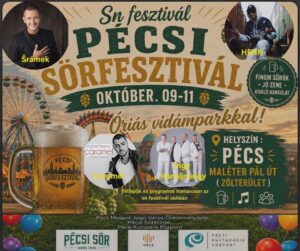 Pécs Sörfesztivál – Irigy Hónaljmirigy, Caramel, Péter Sramek, Henn