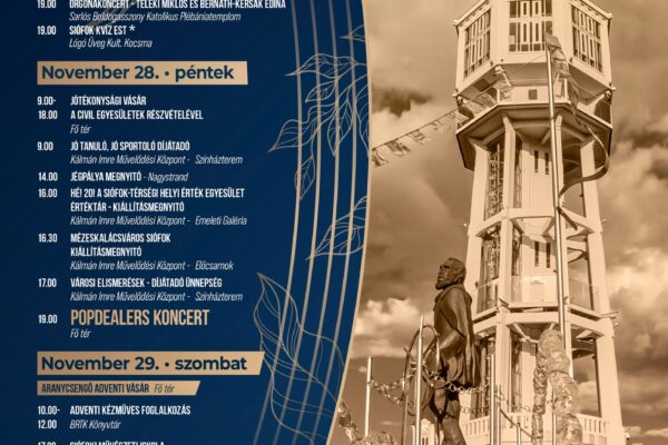 Siófok városnap 2025 programok és fellépők