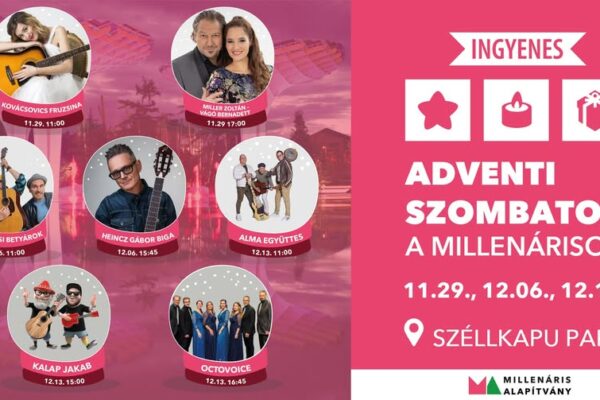 ADVENTI SZOMBATI PROGRAMOK BUDAPESTEN A SZÉLLKAPU PARKBAN 2025