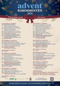 ADVENT RÁKOSMENTÉN 2025 programok és koncertek