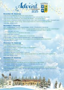 Velence adventi programok 2025