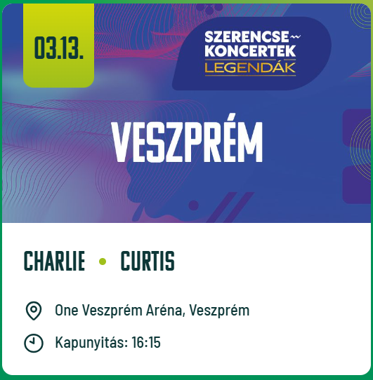 Szerencse koncertek 2026 Veszprém