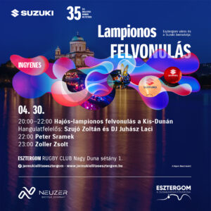 Lampionos hajós felvonulás Esztergom