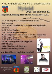 Nyárád Krumplifesztivál és Lecsófesztivál