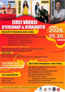 Zirc Városi Gyermeknap és Nyárindító 2026 – Nótár Mary, Unique, Bárány Attila, Iszkiri Zenekar