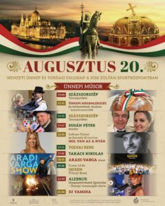 Tordas Szent István Nap – Augusztus 20. és Falunap Program