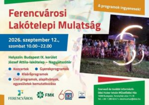 Budapest 9. kerület – Ferencvárosi Lakótelepi Mulatság – ingyenes Caramel koncerttel