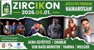 Zircikon Fesztivál – Charlie, Sub Bass Monster, Yamina, Willcox
