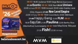 BalatONkoncert Balatonföldváron – Zaporozsec, Raul, New Level Empire, Paulina, Copy Con, Fish!, ManGoRise, Happy Gang, FLM, stb.