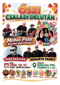 Debrecen – Őszi Családi Délután – Fehér Krisztián koncerttel
