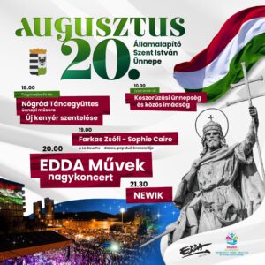Salgótarján Szent István Nap Augusztus 20. – EDDA koncerttel