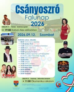 Csányoszró Falunap – Kabai Alex, Essemm, Baby Gabi, Cairo Együttes