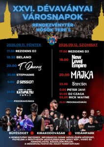 Dévaványa Városnapok – ingyenes Majka, T. Danny, Belano, New Level Empire koncertek
