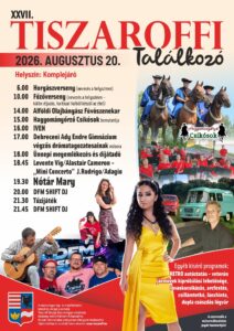 Tiszaroff – Szent István Nap – Augusztus 20. és Falunap – ingyenes Nótár Mary koncert